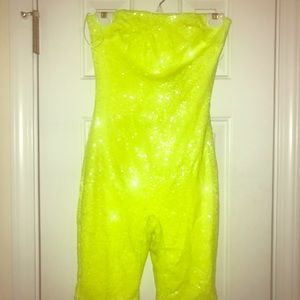 Brand New Glitter Romper (Fashion Nova)